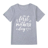 T Shirt Maman Bébé Première Fête des Mères