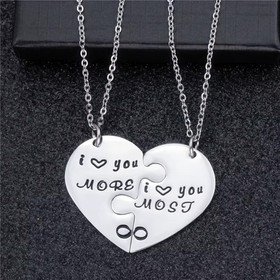 Collier Couple "I Love You Most"