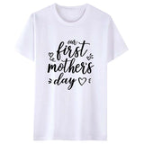 T Shirt Maman Bébé Première Fête des Mères