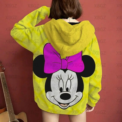 Sweat Couple Mickey Noir Jaune