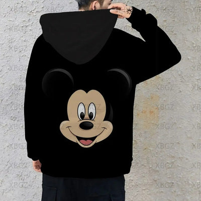 Sweat Couple Mickey Noir Jaune