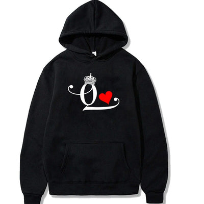 Sweat Couple Roi Reine Coeur