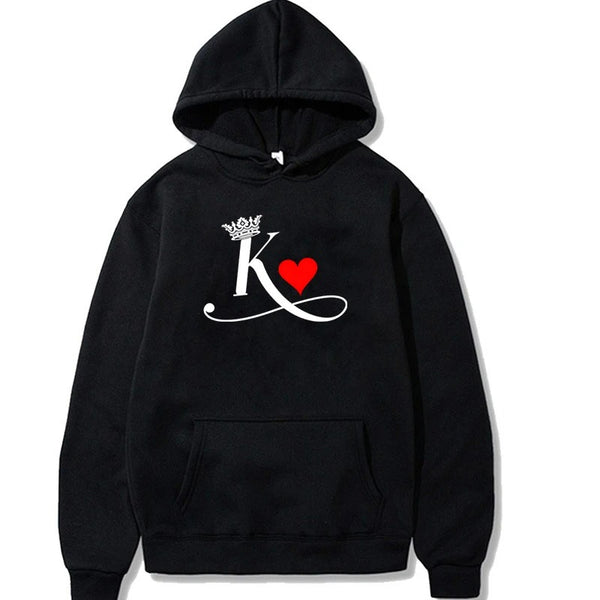 Sweat Couple Roi Reine Coeur