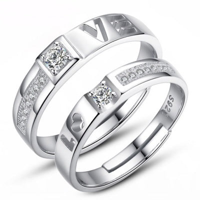 Bague Couple Pierres Love