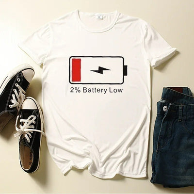 T Shirt Couple Batteries