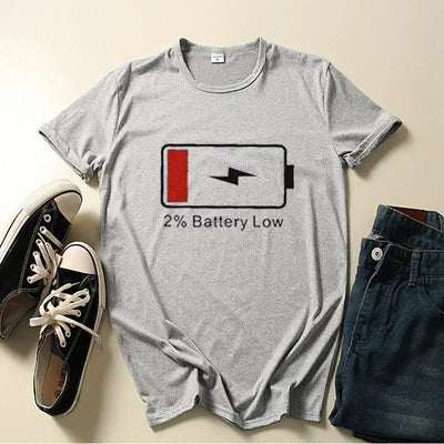 T Shirt Couple Batteries