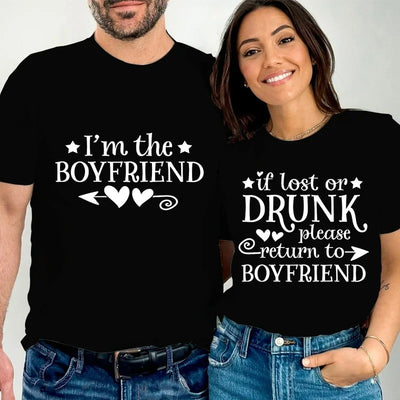 T Shirt Couple Humour Boyfriend