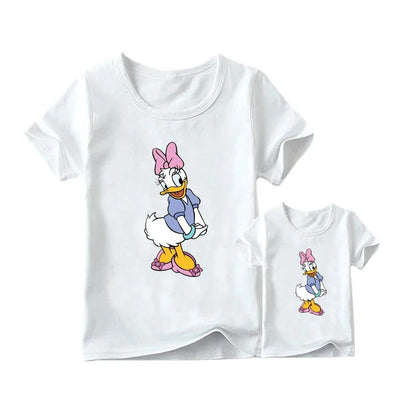 T Shirt Mère Fille Donald Duck Noeud