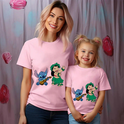T Shirt Mère Fille Lilo et Stitch