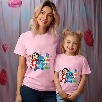 T Shirt Mère Fille Stitch Lilo