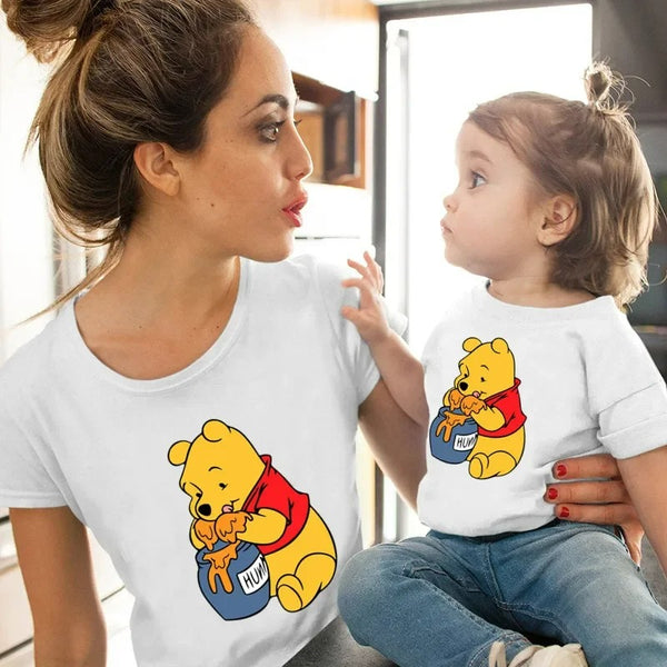 T Shirt Mère Fille Winnie Miel