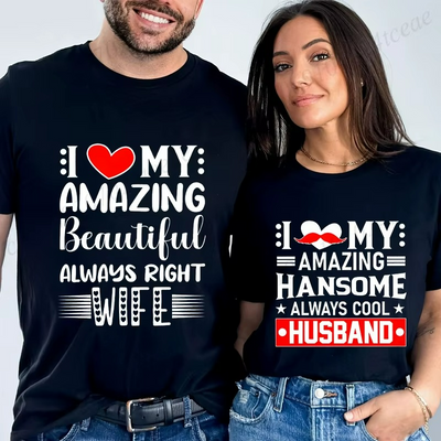 T Shirt pour Couple Humoristique