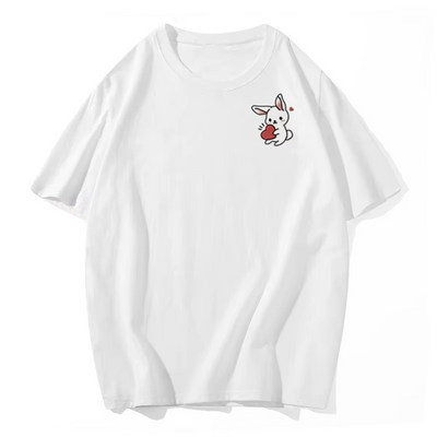 T Shirt pour Couple Lapin Animé