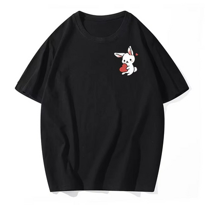 T Shirt pour Couple Lapin Animé