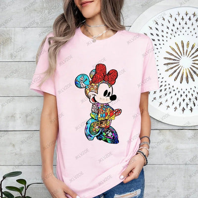 T Shirt pour Couple Mickey Colore
