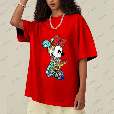 T Shirt pour Couple Mickey Colore