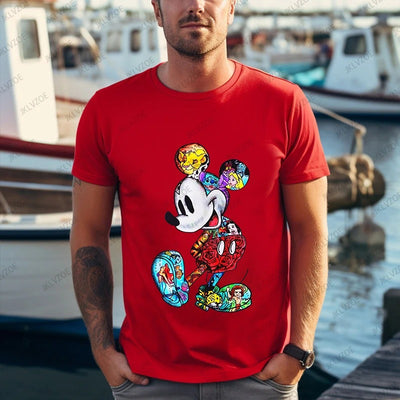T Shirt pour Couple Mickey Colore