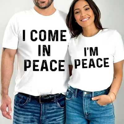 T Shirt pour Couple Paix