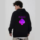 Sweat Couple Roi Piques Reine Coeurs