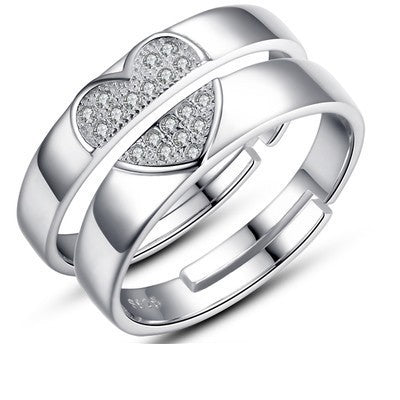 Bague Couple Grand Coeur