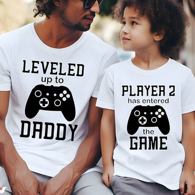 T Shirt Père Fils Console
