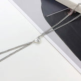Collier Couple Coeur Partagé