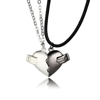Collier Couple Mains Coeur 