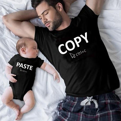 Tee Shirt Papa Fils Copier Coller