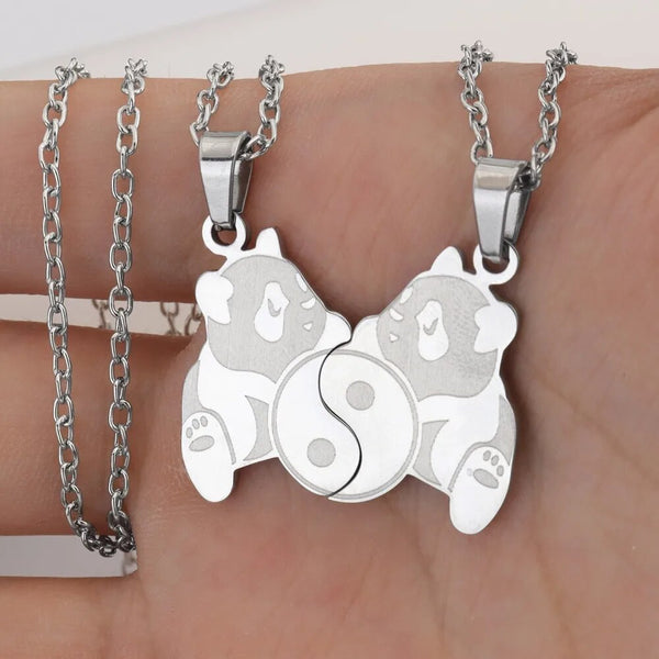 Collier Couple Pandas