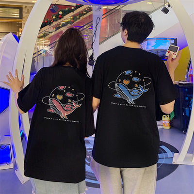 T Shirt Couple Dauphins