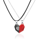 Collier Couple Coeur Bicolore