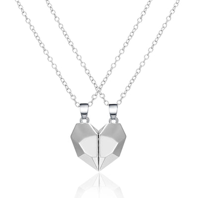 Collier Couple Coeur Monochrome