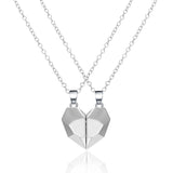Collier Couple Coeur Monochrome