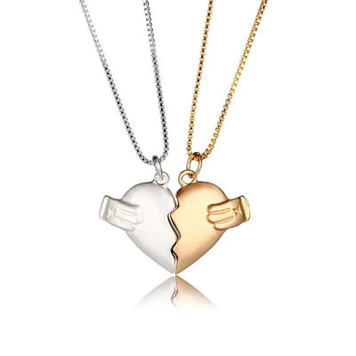 Collier Couple Mains Coeur 