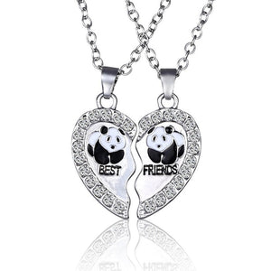 Collier Meilleure Amie Coeur Panda