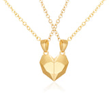 Collier Couple Coeur Monochrome
