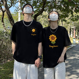 T Shirt Couple Tournesol