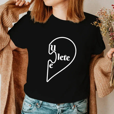 T Shirt Couple "Tu Me Complètes"