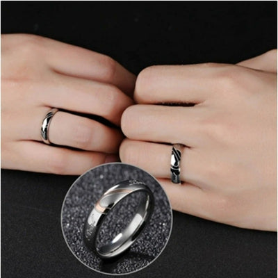  Bague Couple Femme Coeur