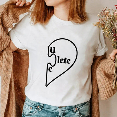 T Shirt Couple "Tu Me Complètes"