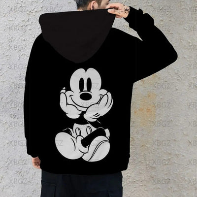 Sweat Couple Mickey Rose Noir