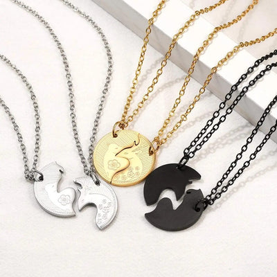 Collier Couple Cerfs