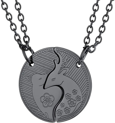 Collier Couple Cerfs