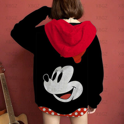 Sweat Couple Disney Rouge et Noir
