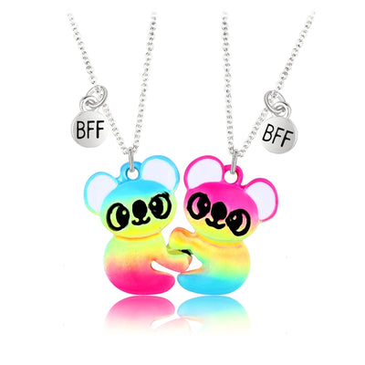 Collier Meilleure Amie Koalas Multicolores