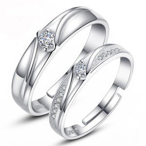 Bague Couple Pierre Solitaire