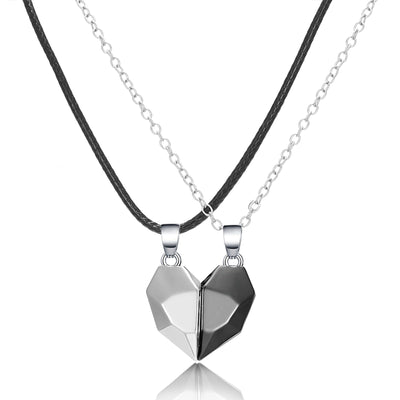 Collier Couple Coeur Bicolore