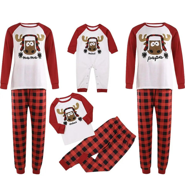 Pyjama Noel Famille Renne de Noël 