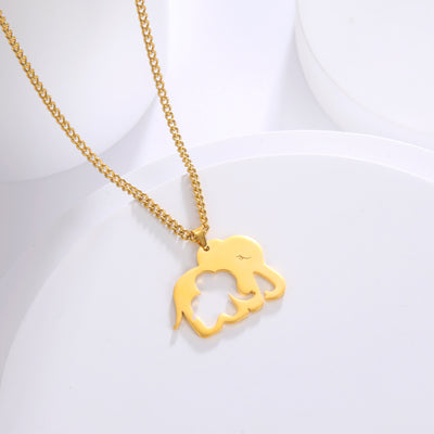 Collier Couple Éléphant