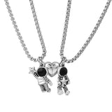 Collier Couple Cosmonaute